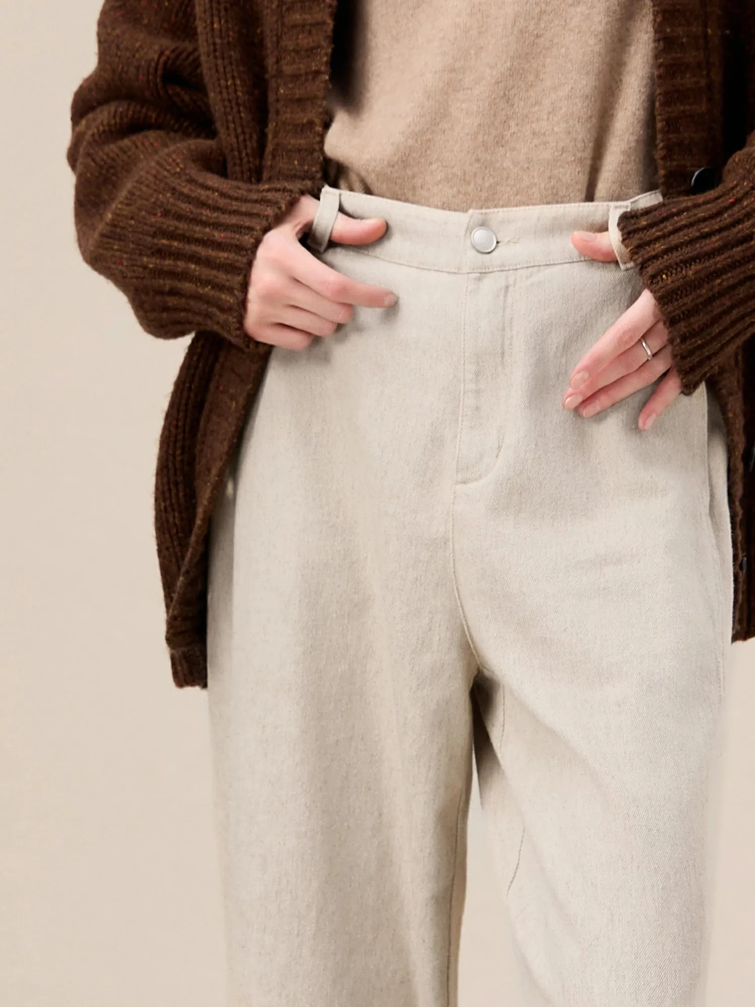 Amoretu Women's Cotton & Linen Straight Pant sold by Amoretu product image thumbnail 5