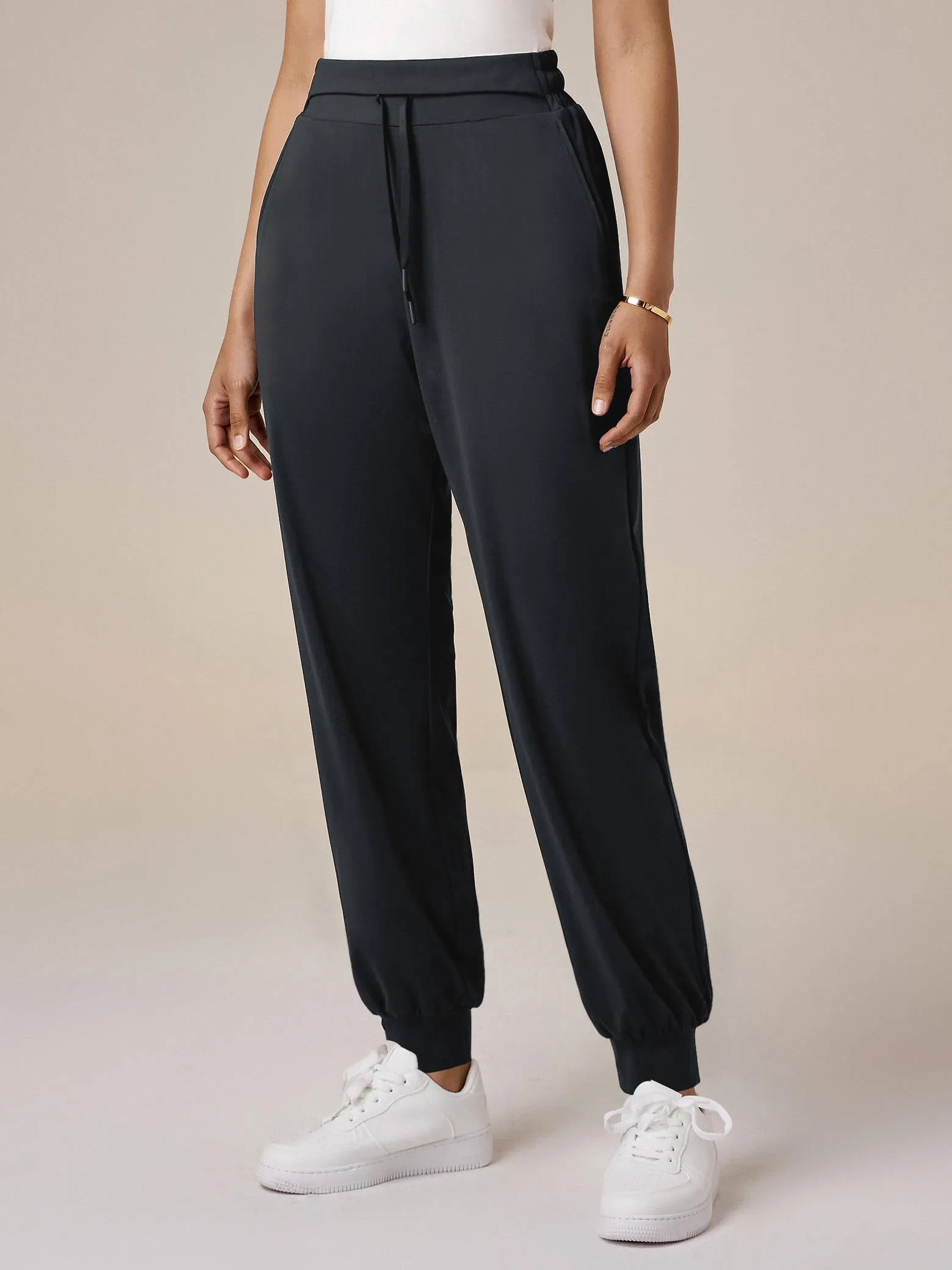 Amoretu 79% Nylon High Waisted Stretch Pants Sweatpants with Pockets sold by Amoretu product image thumbnail 2