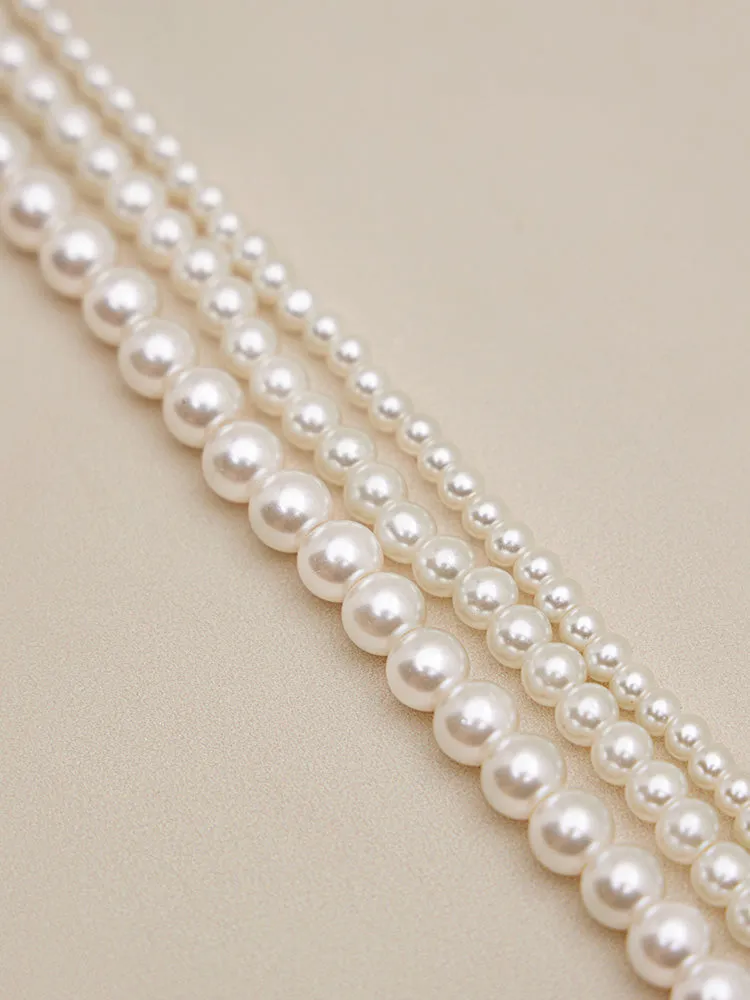 Amoretu Multi-Strand Faux Pearls Choker Necklace sold by Amoretu product image thumbnail 5