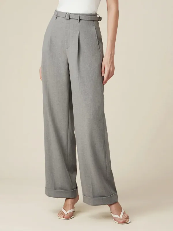 Amoretu Cotton Wide-Leg Casual Suit Pants sold by Amoretu