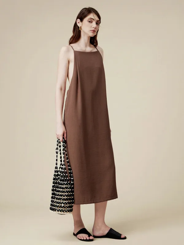 Amoretu Sexy Suspender Big Backless Dress made by Amoretu