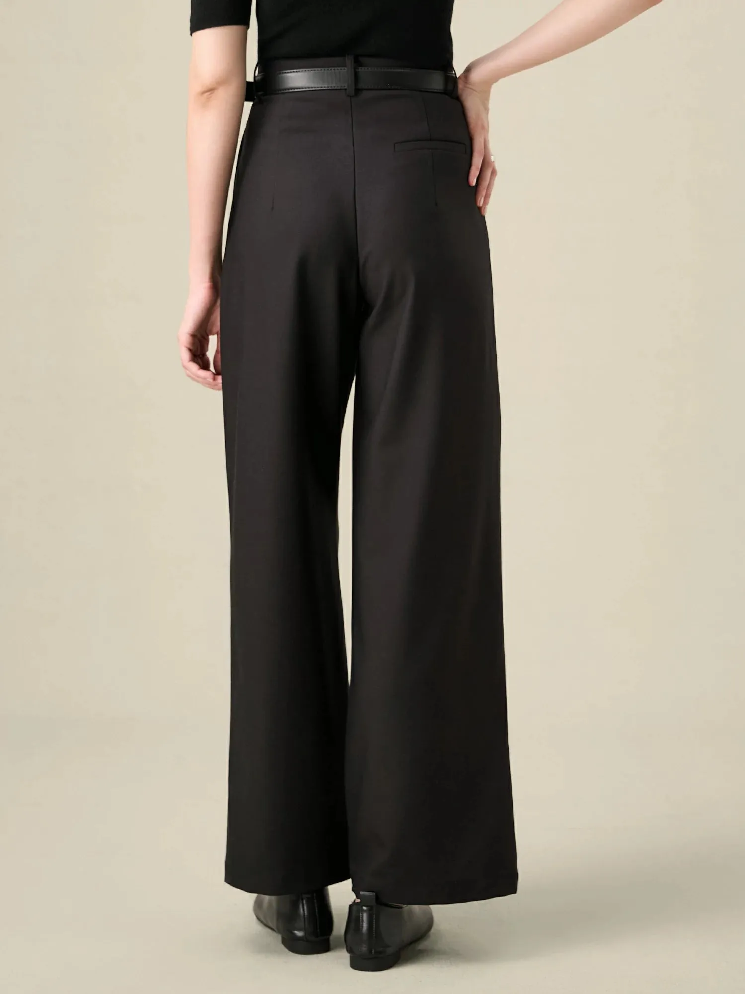 Amoretu Lyocell & Acetate Business Work Loose-Fit Pant sold by Amoretu product image thumbnail 2