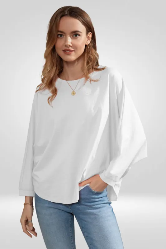 100% Cotton Long Sleeve Fit Sweatshirt Top Sale sold by Amoretu