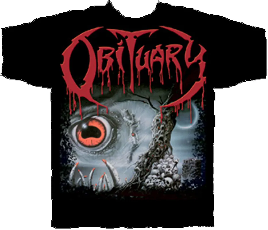 "Cause of Death" T-Shirt sold by Obituary