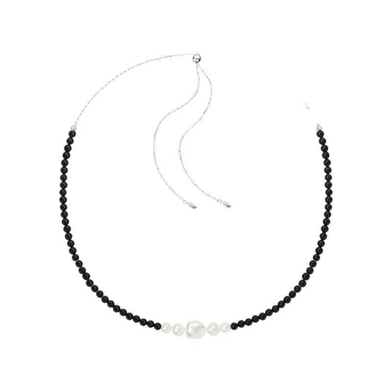 Ink Cloud Beaded Necklace (Gradual) sold by Babybei