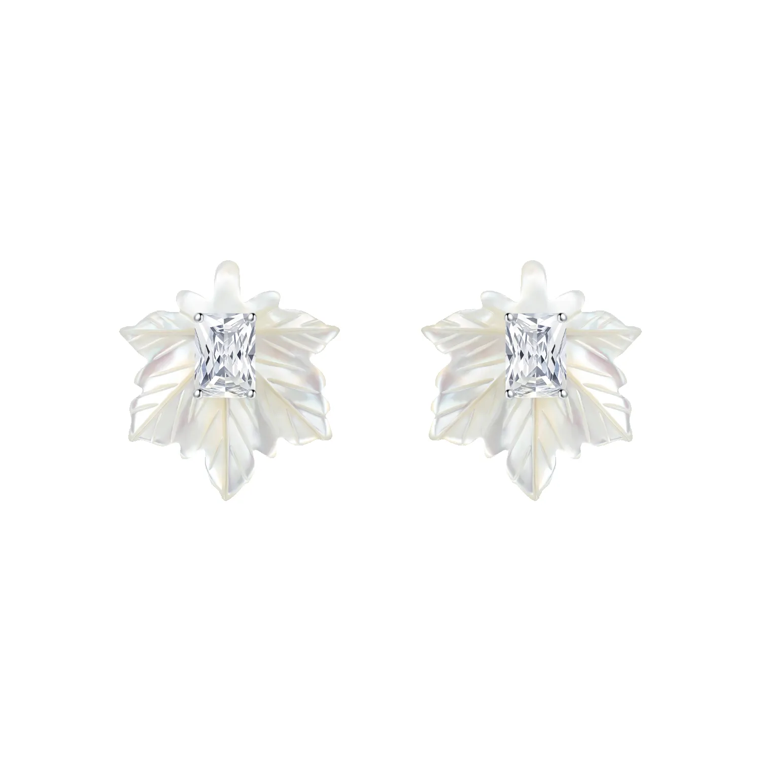 Moonlit Maple Stud Earrings sold by Babybei