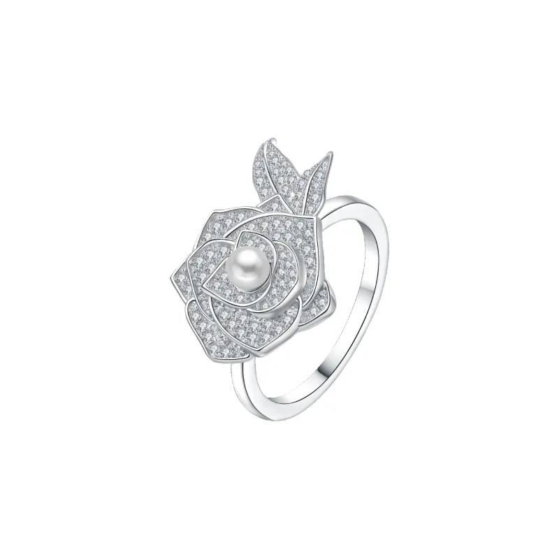 Rose Pave Ring sold by Babybei