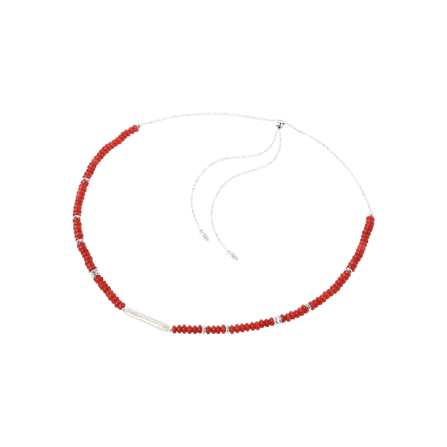 Red Rouge Beaded Necklace sold by Babybei product image thumbnail 4