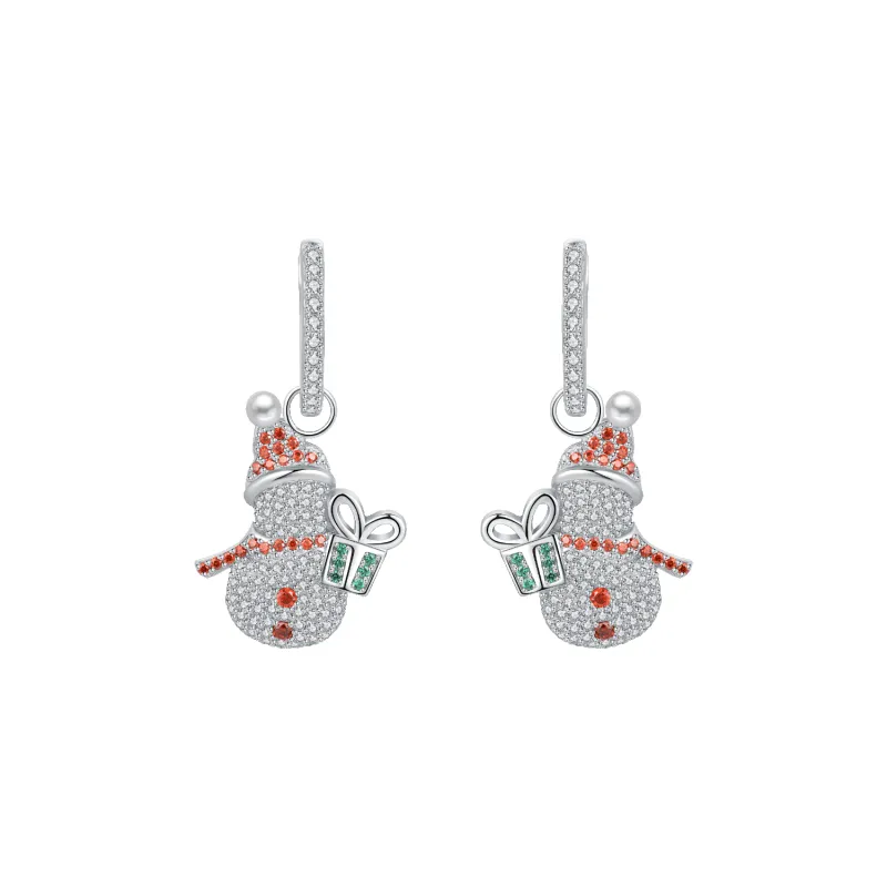 Snowman Huggie Earrings sold by Babybei