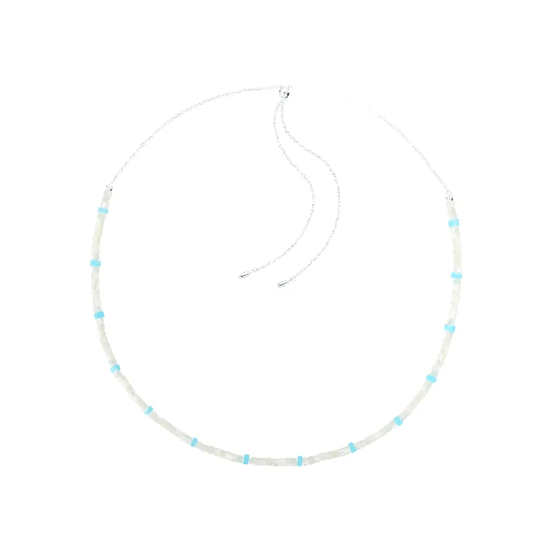 Moon Lake Beaded Necklace (Spaced) sold by Babybei