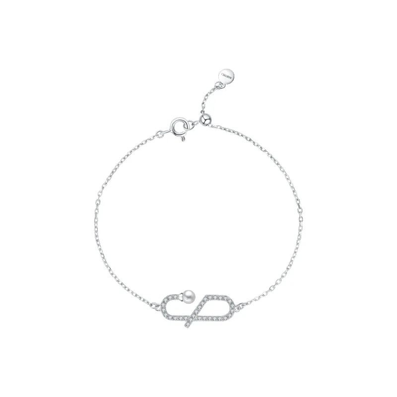 Paper Clip Pave Bracelet sold by Babybei