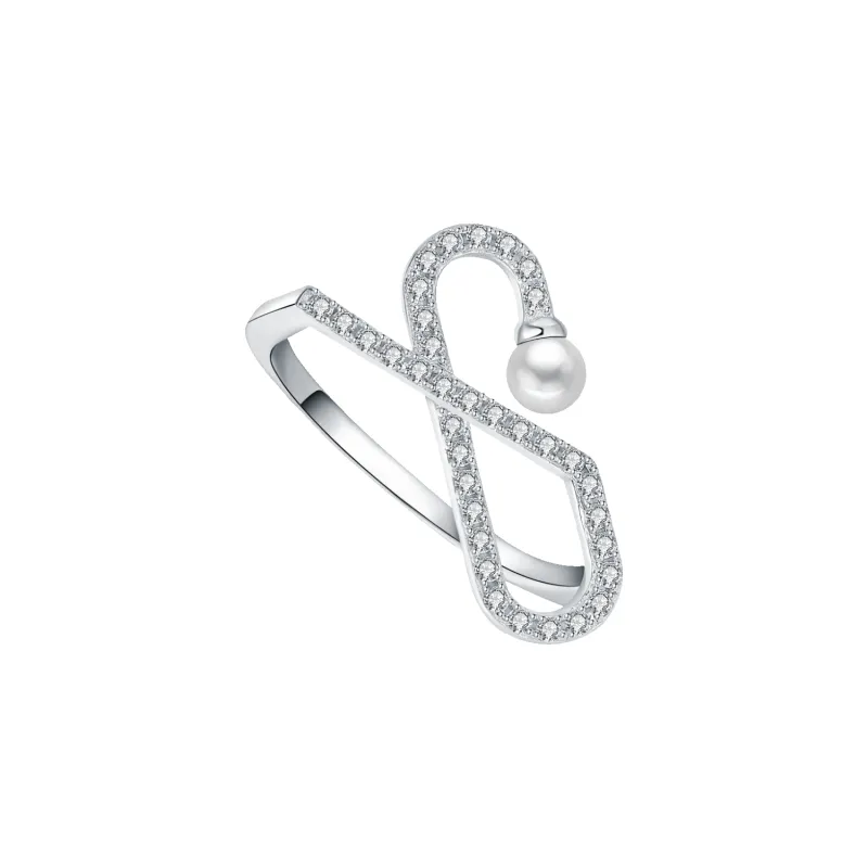 Paper Clip Pave Ring sold by Babybei