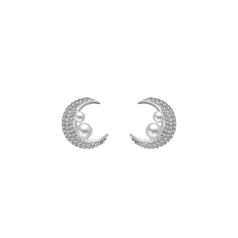 Moon Stud Earrings (Crescent) sold by Babybei