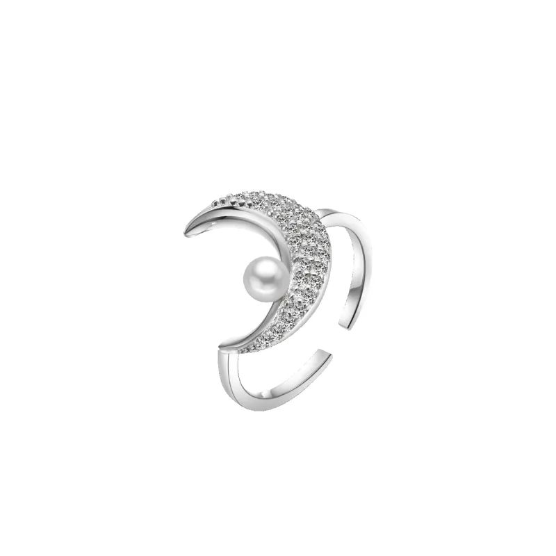 Moon Pave Ring (Crescent) sold by Babybei