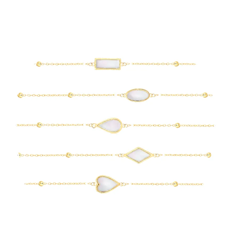 Little Golden Beans Inlaid Bracelet made by Babybei