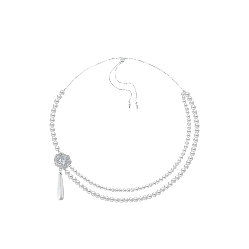 Camellia Beaded Necklace (Drop) sold by Babybei