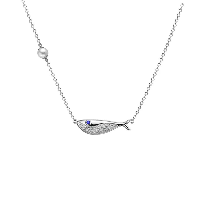 Whale Pendant Necklace sold by Babybei