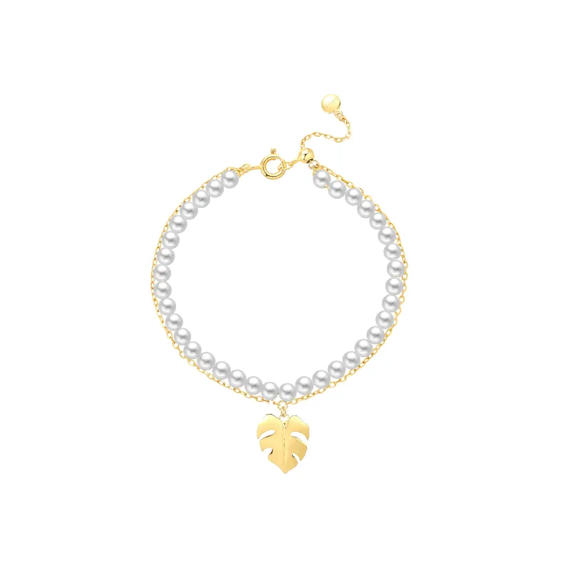 Monstera Layered Bracelet sold by Babybei