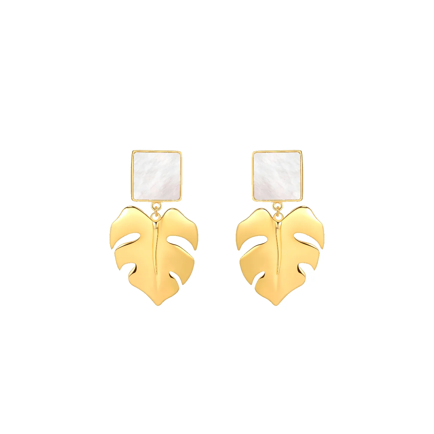 Monstera Drop Earrings sold by Babybei