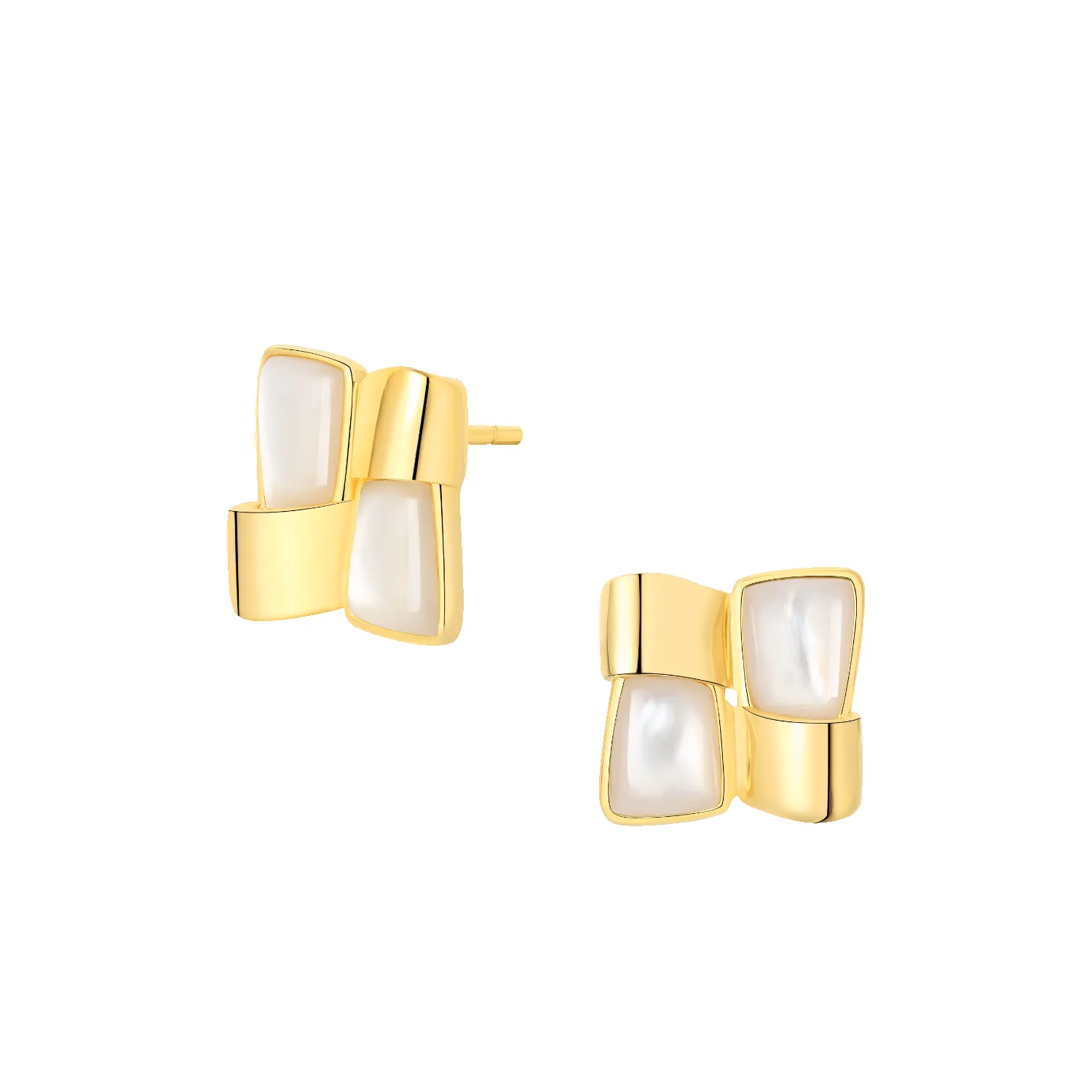 Textile Stud Earrings sold by Babybei product image thumbnail 4