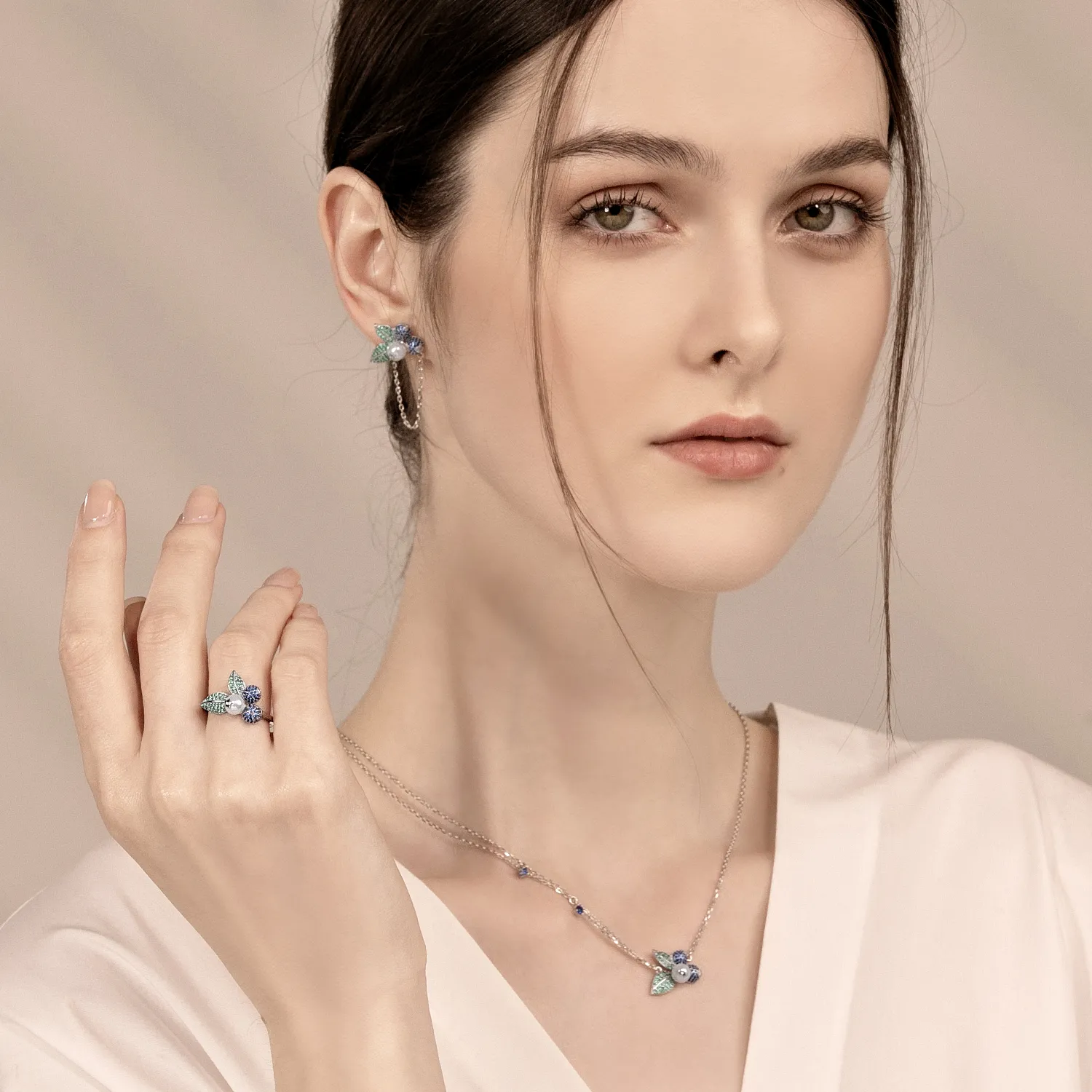 Blueberry Pave Ring sold by Babybei product image thumbnail 3