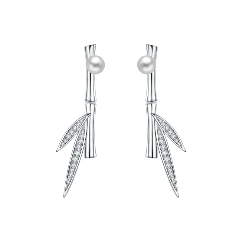 Bamboo Stud Earrings (Double) sold by Babybei