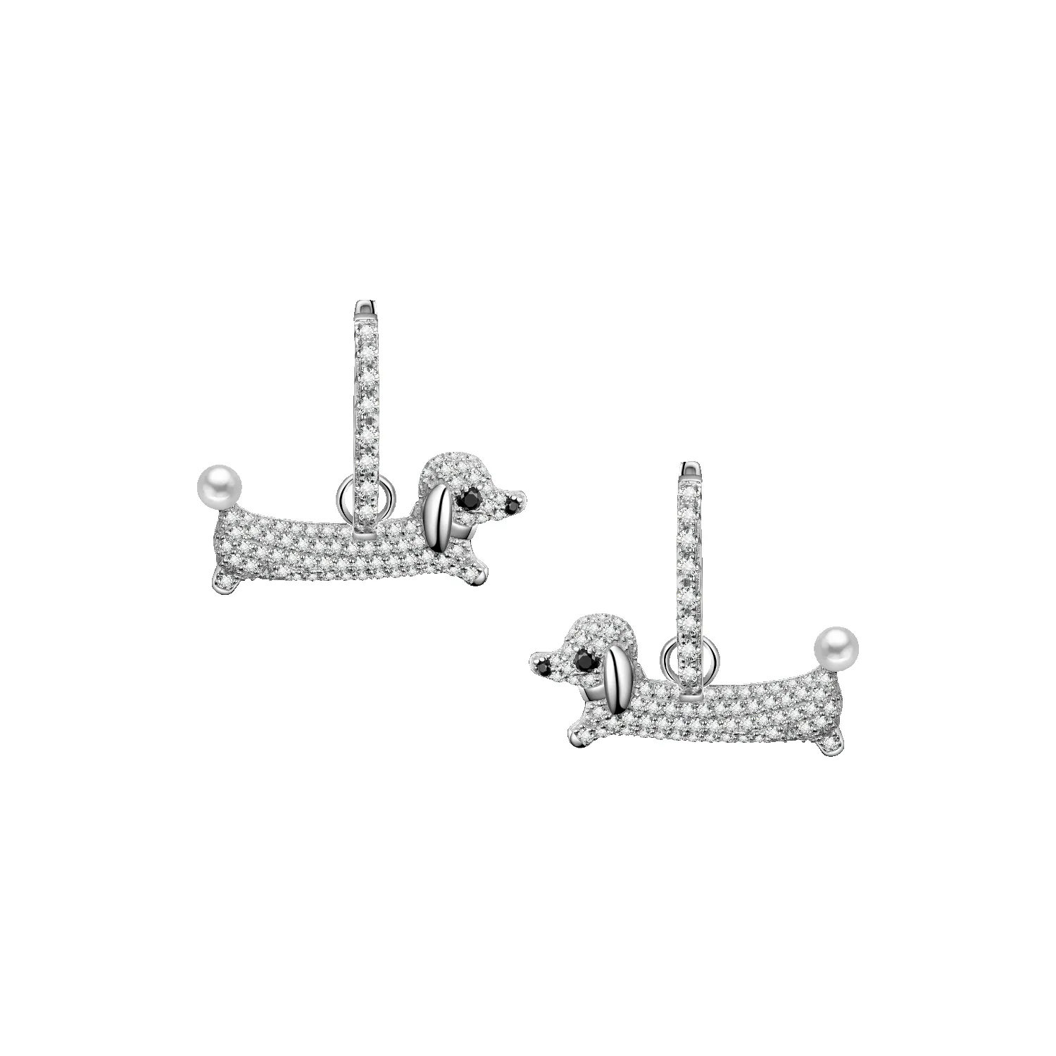 Puppy Huggie Earrings sold by Babybei