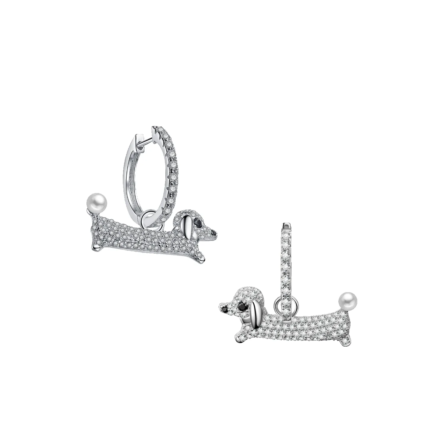 Puppy Huggie Earrings sold by Babybei product image thumbnail 4