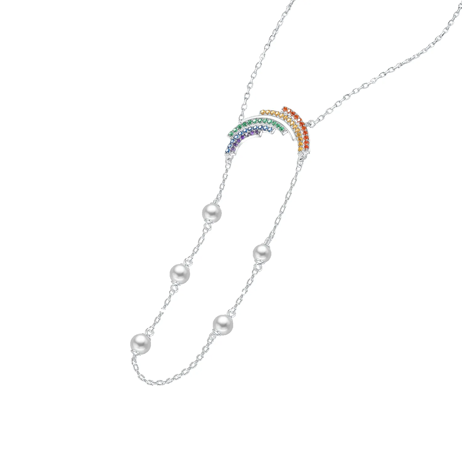 Rainbow Long Necklace (Chain) sold by Babybei product image thumbnail 4