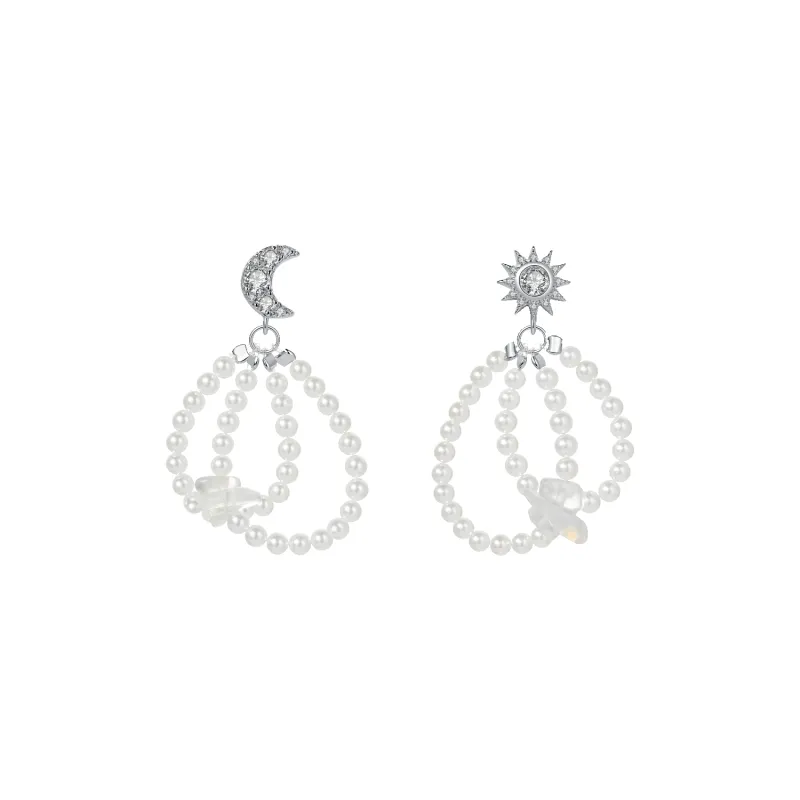 Moon Drop Earrings (Soluna) made by Babybei