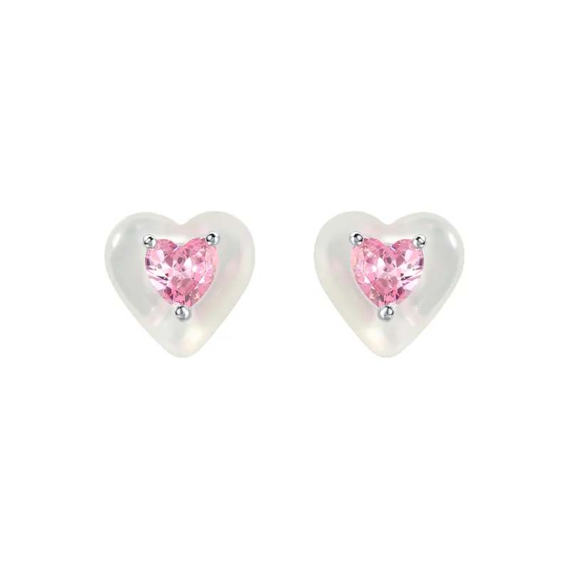 Peachy Spark Stud Earrings made by Babybei