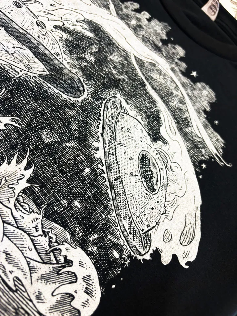 Shag Harbour UFO Incident T-Shirt - Hand-Printed on Organic Cotton/Poly Blend sold by The Quarrelsome Yeti product image thumbnail 2