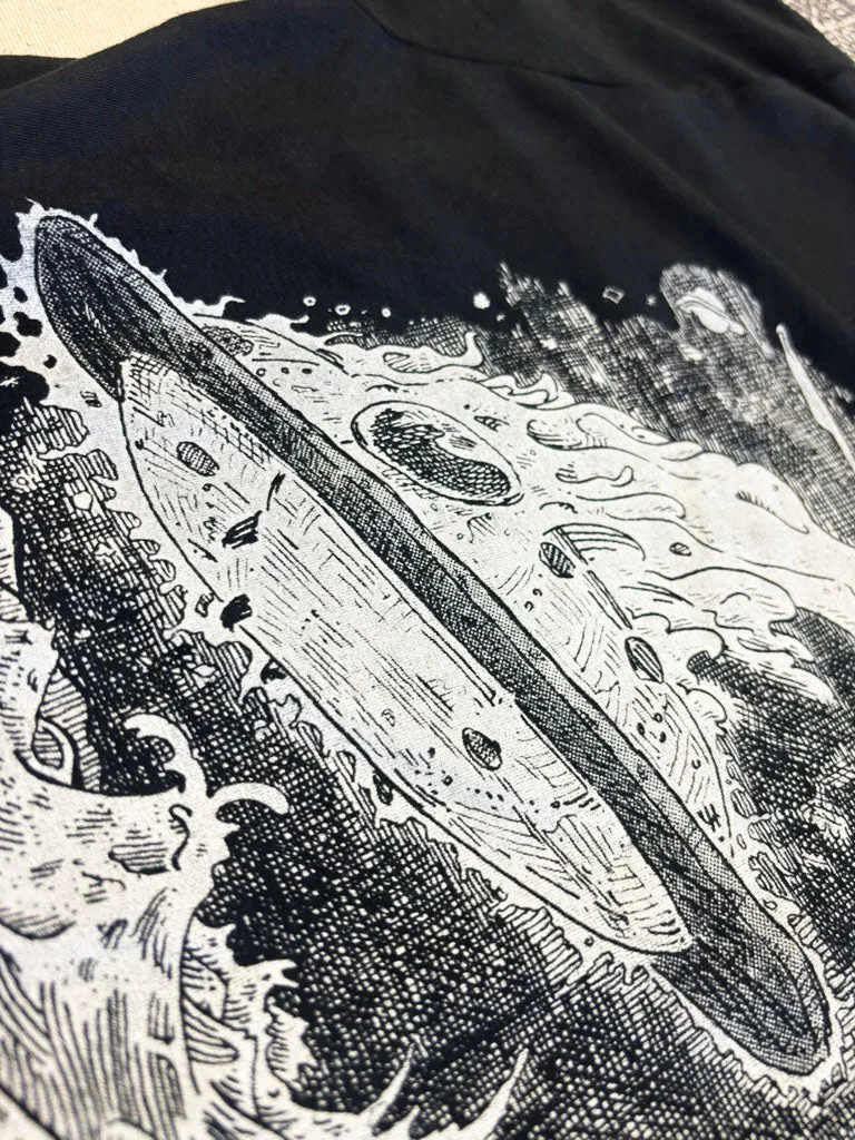 Shag Harbour UFO Incident T-Shirt - Hand-Printed on Organic Cotton/Poly Blend sold by The Quarrelsome Yeti product image thumbnail 3