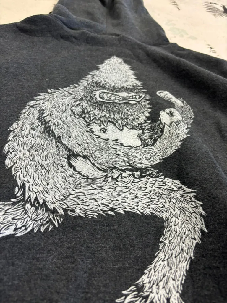 Fightin Yeti - Pullover Hoodie sold by The Quarrelsome Yeti product image thumbnail 2