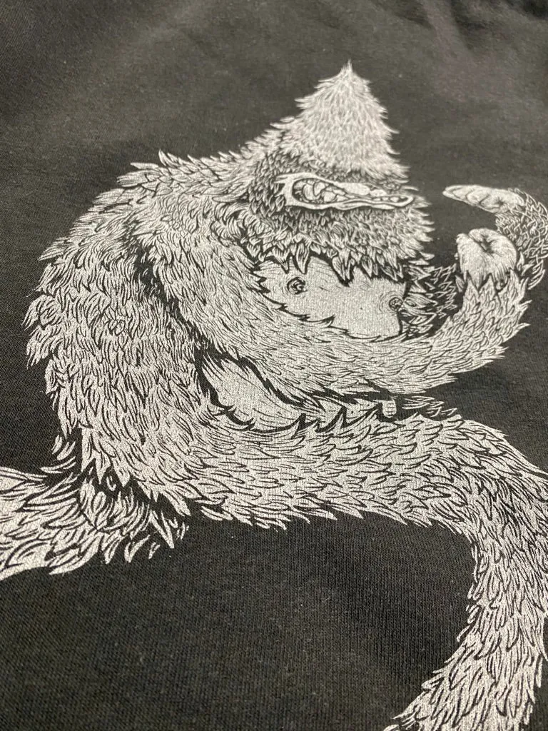 Fighting Yeti T-Shirt - Hand-Printed on Organic Cotton/Poly Blend sold by The Quarrelsome Yeti product image thumbnail 4