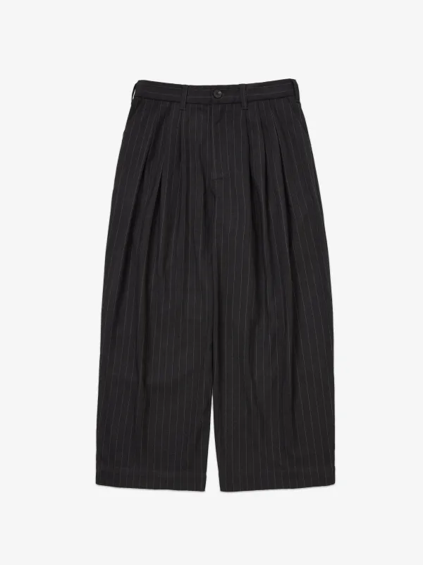 Travis Triple Pleat Suit Trousers - Pinstripe made by SCRT