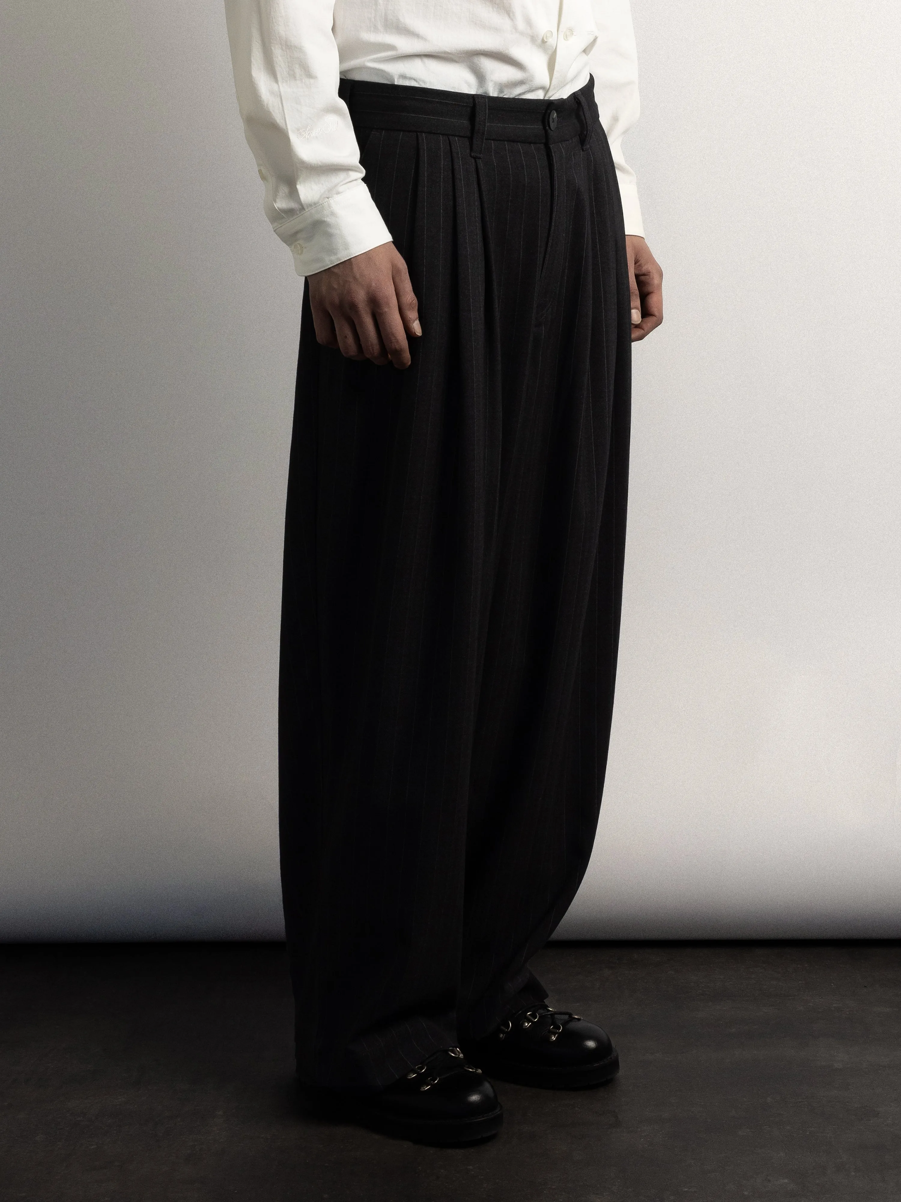 Travis Triple Pleat Suit Trousers - Pinstripe sold by SCRT product image thumbnail 4