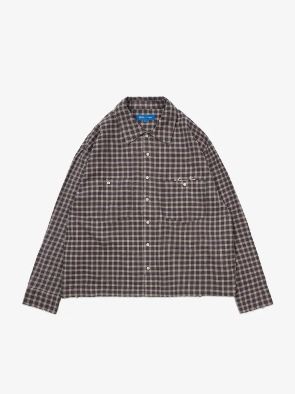 Distressed Plaid Shirt made by SCRT