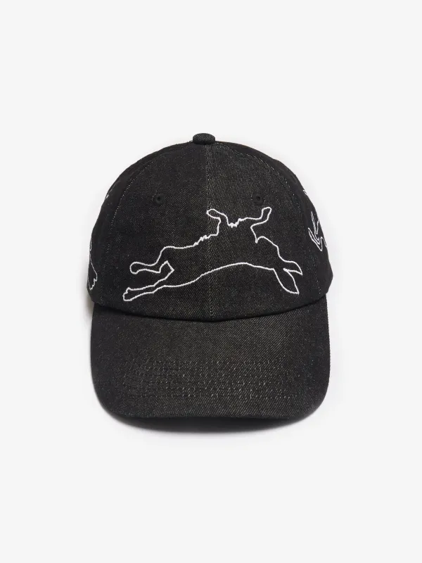 Sparrow Dad Cap - Black Denim made by SCRT