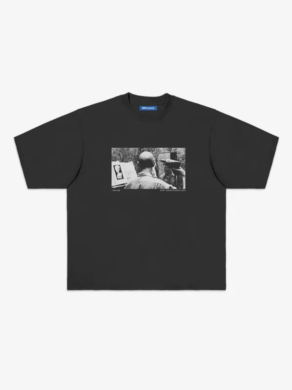 Cohen T-Shirt - Garment Dyed Black made by SCRT