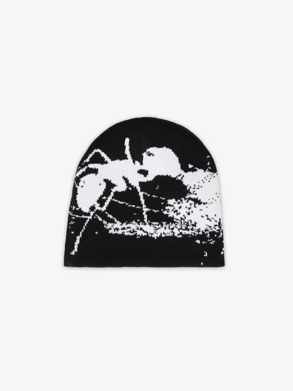 Ant Reversible Beanie - Black/Grey made by SCRT