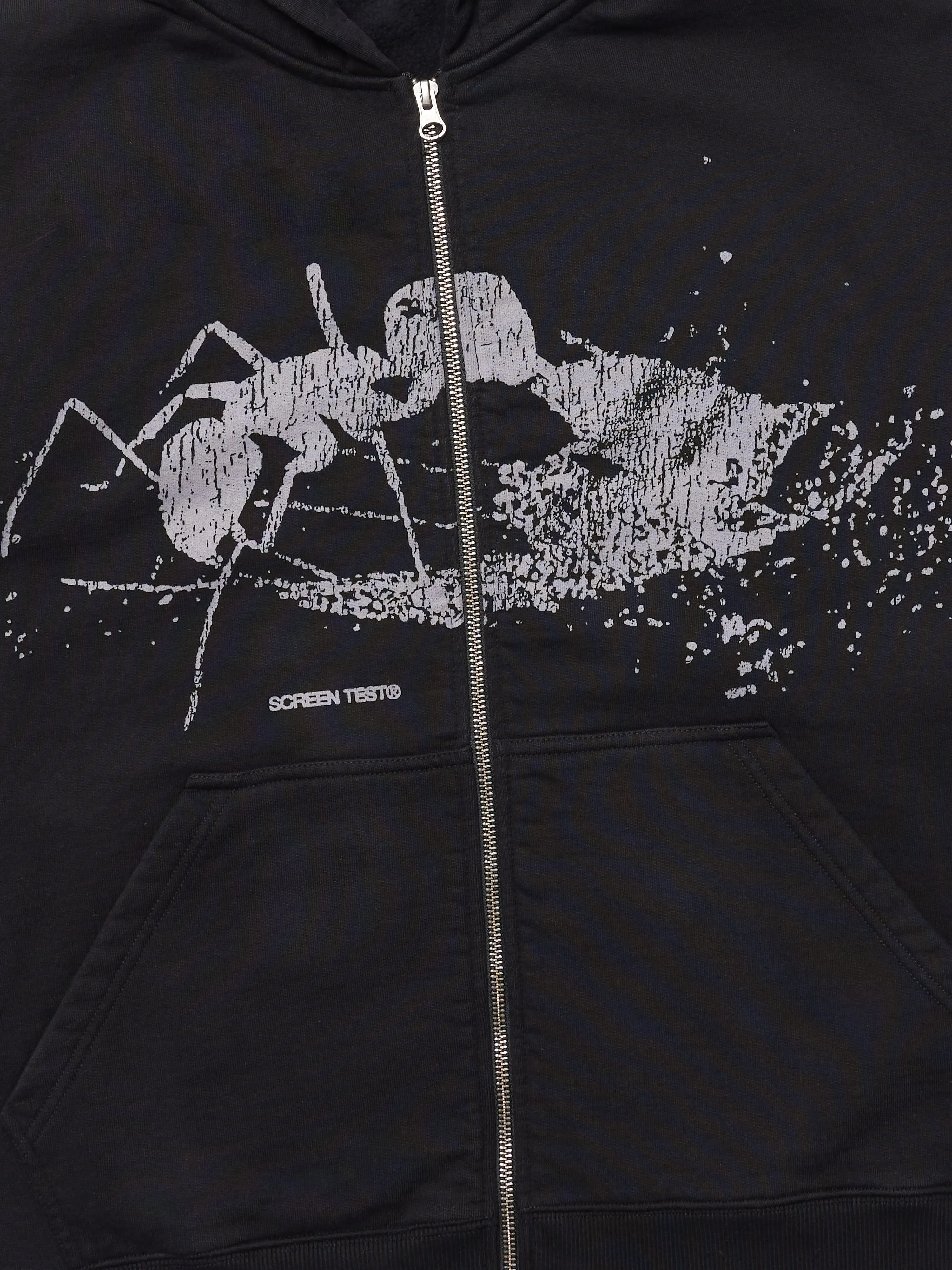 Ant Zip Up Hoodie - Black sold by SCRT product image thumbnail 4