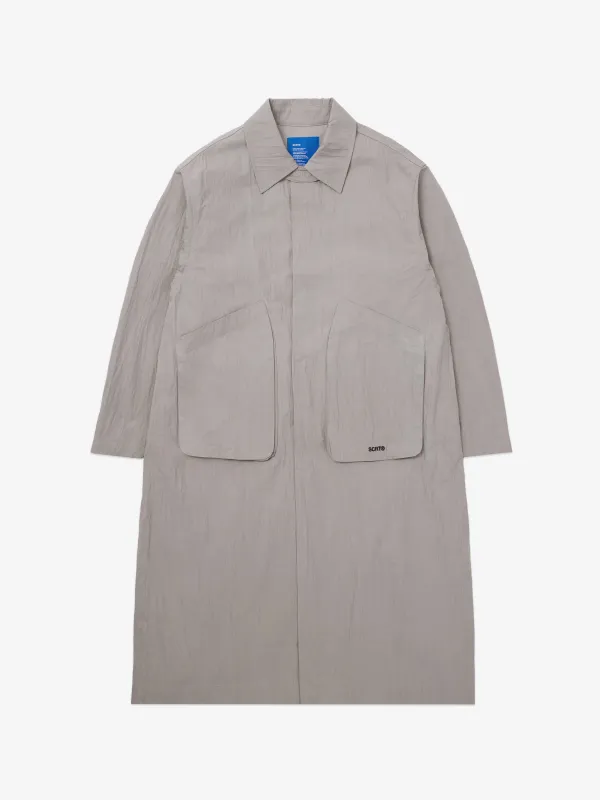 Hologram Mac Coat - Light Grey made by SCRT