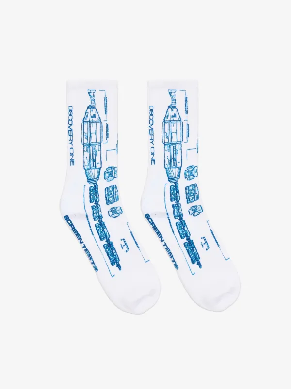 Blueprint Socks - White made by SCRT