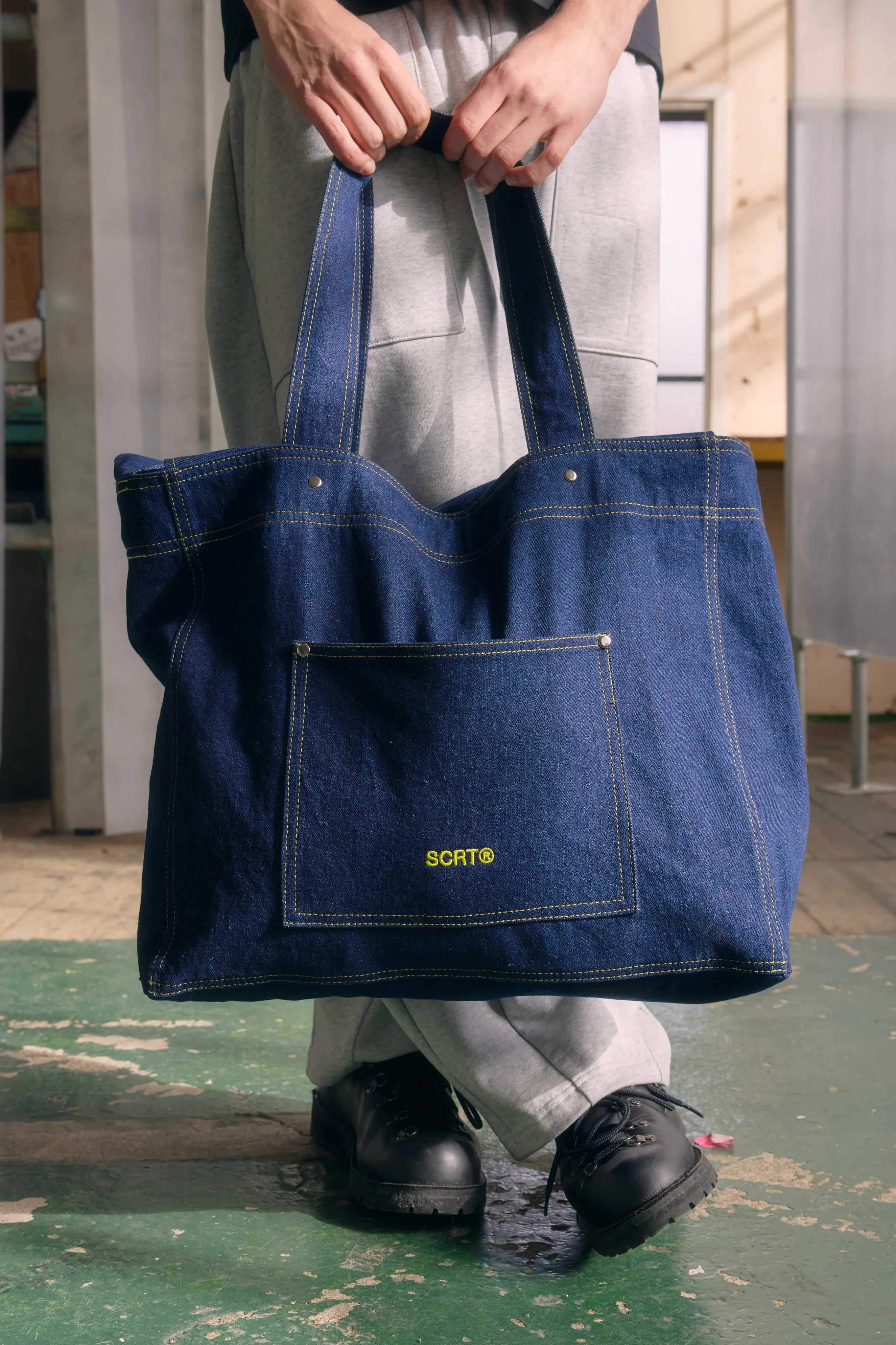 Denim Tote Bag - Indigo sold by SCRT product image thumbnail 2