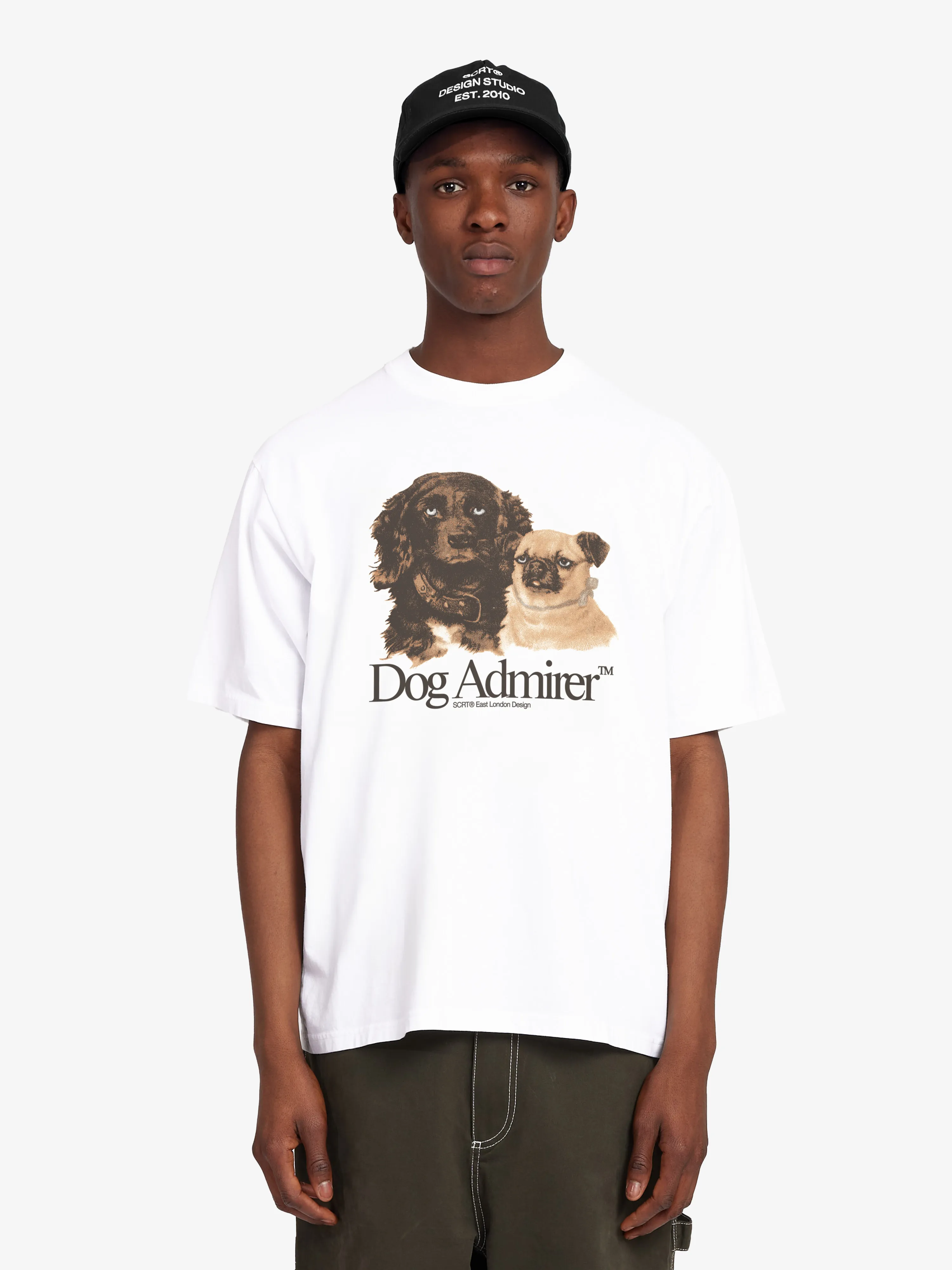 Dog Admirer T-Shirt - White sold by SCRT product image thumbnail 2