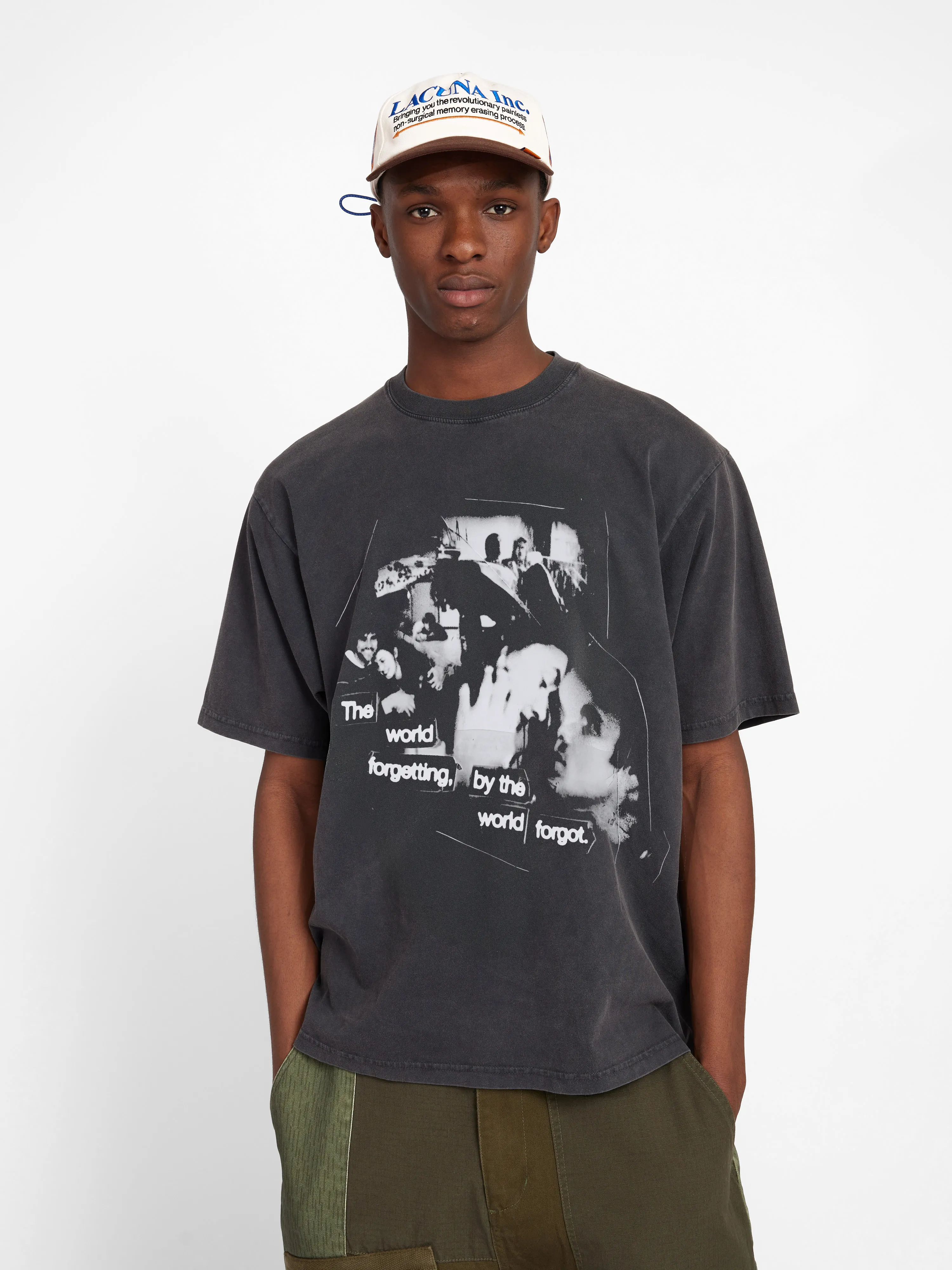 World Forgetting T-Shirt - Garment Dyed Black sold by SCRT product image thumbnail 2