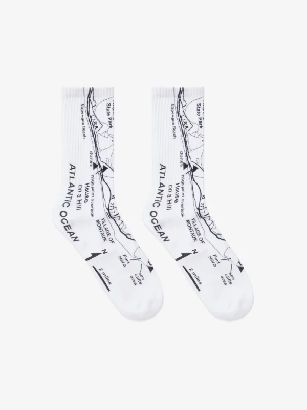 Montauk Socks - White made by SCRT