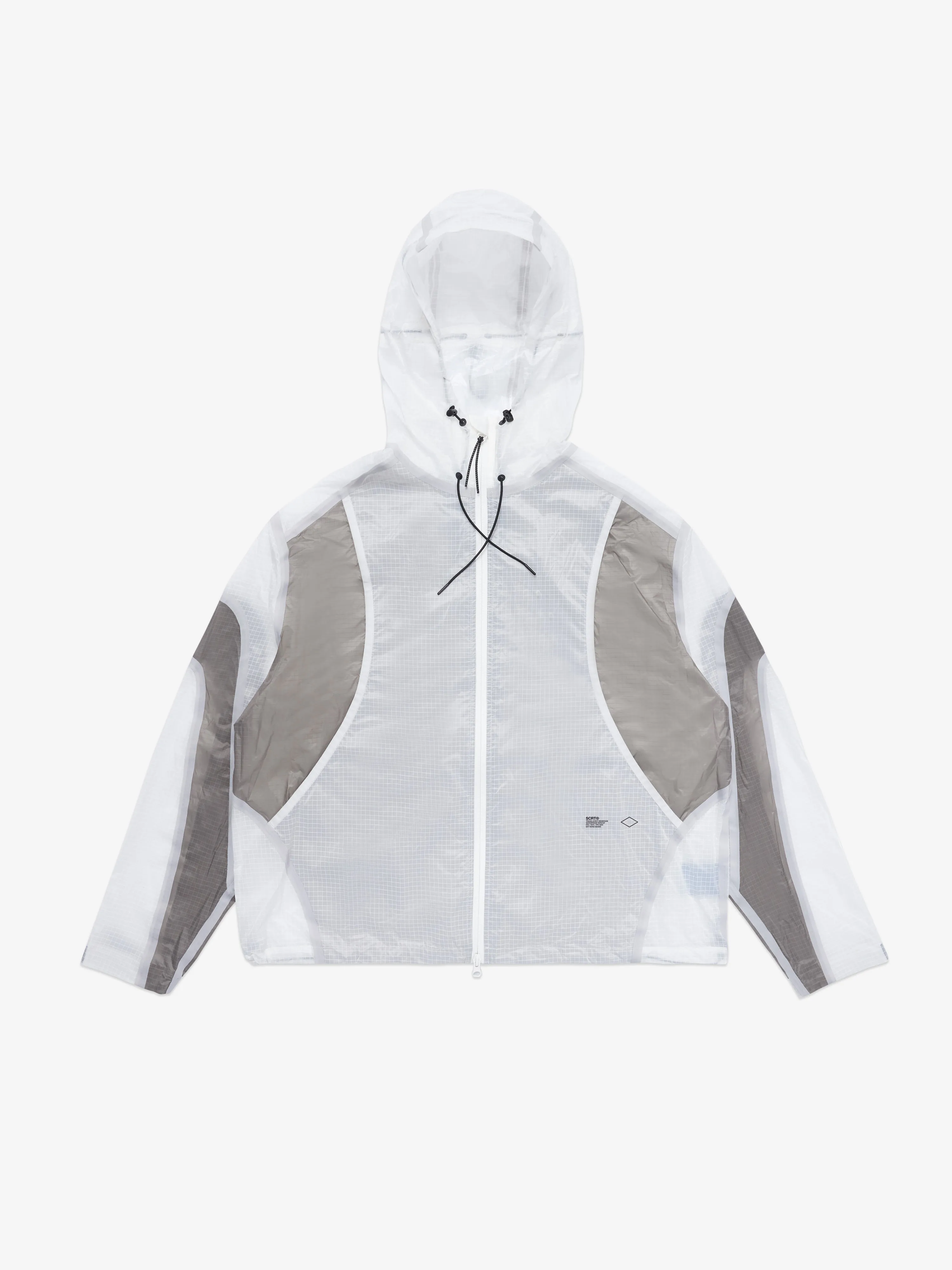 Translucent Shell Jacket - White sold by SCRT