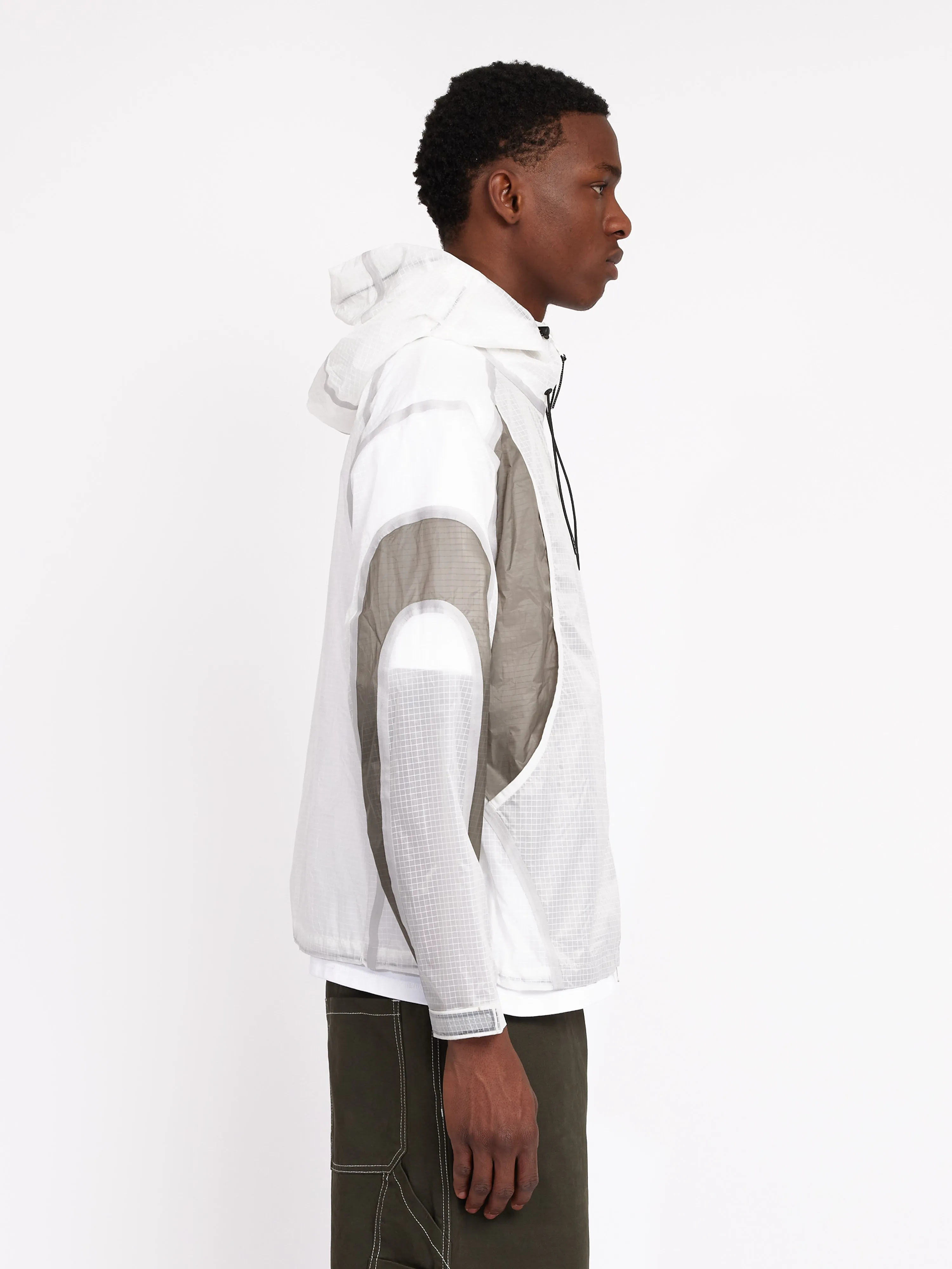 Translucent Shell Jacket - White sold by SCRT product image thumbnail 4